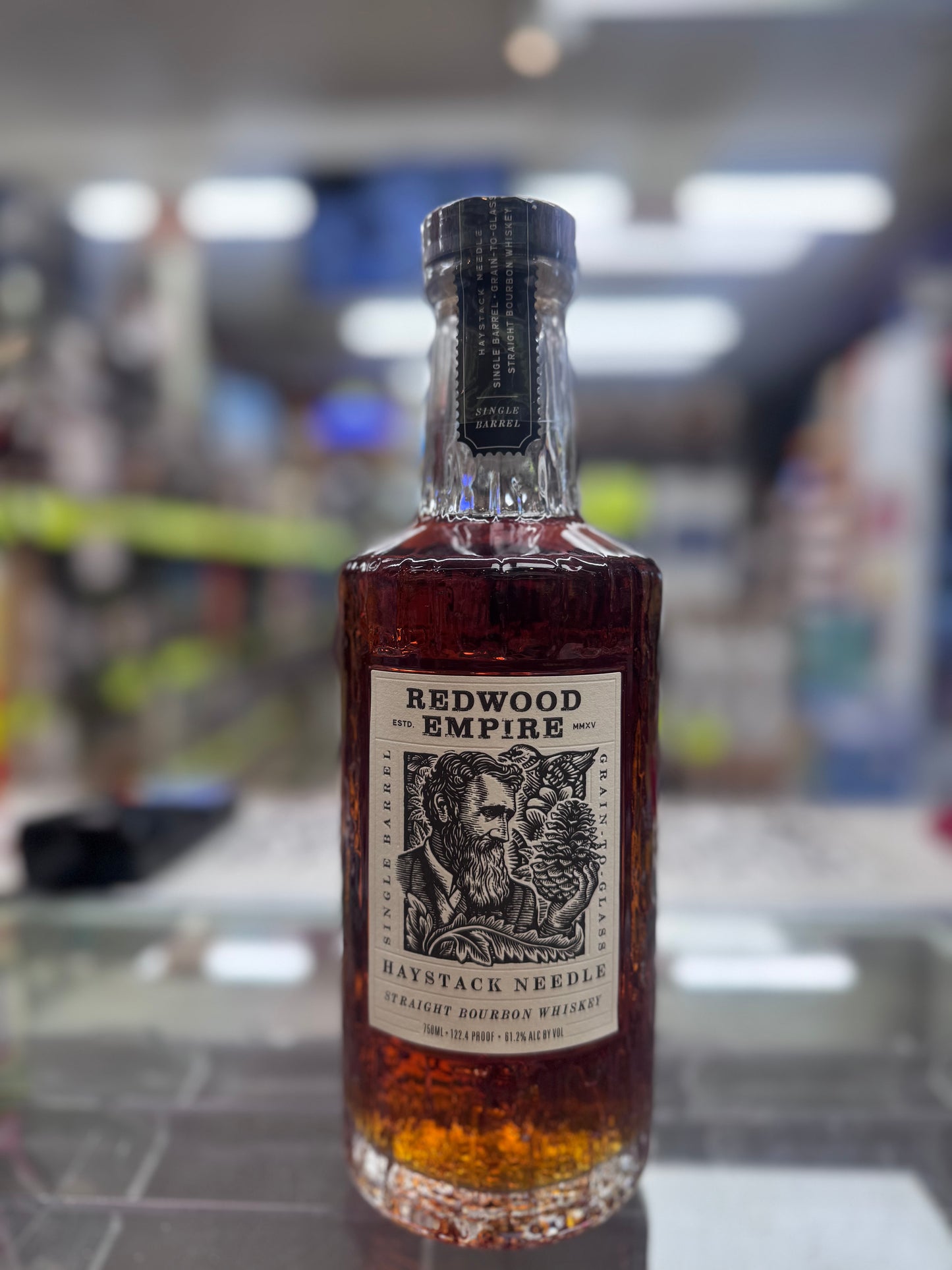 Redwood Empire Haystack Needle Single Barrel Bourbon Whiskey 750mL