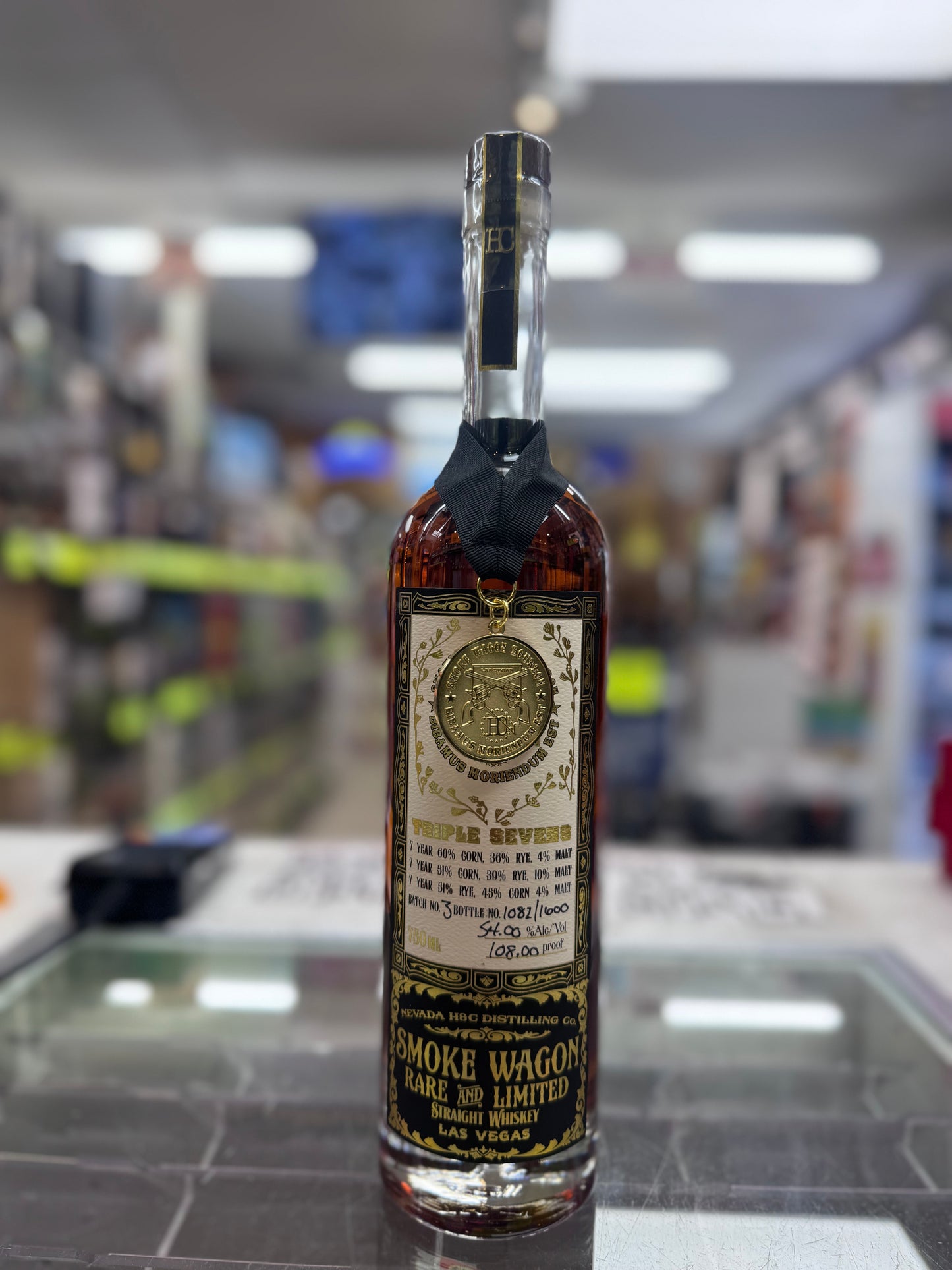 Smoke Wagon Rare & Limited Triple 7 Batch #3 108 Proof