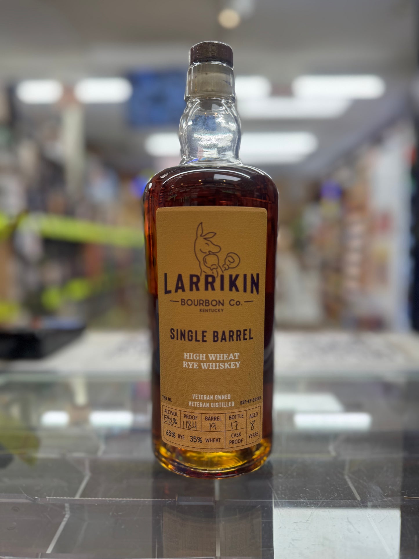Larrikin Single Barrel High Wheat Rye Whiskey 118.4 Proof