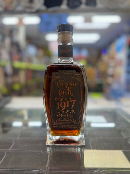 Corbin Cash 1917 Barrel Proof Merced Rye 123 Proof