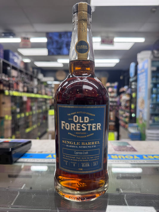 Old Forester Single Barrel Barrel Strength - Cypress Craft Exclusive "Run, Forester, Run" 750ml