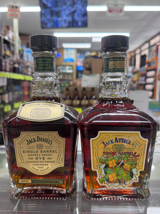 Jack Daniels Single Barrel Barrel Proof Rye Whiskey 131.6 Proof (Coy Hill 1-13) Jack Attack #5