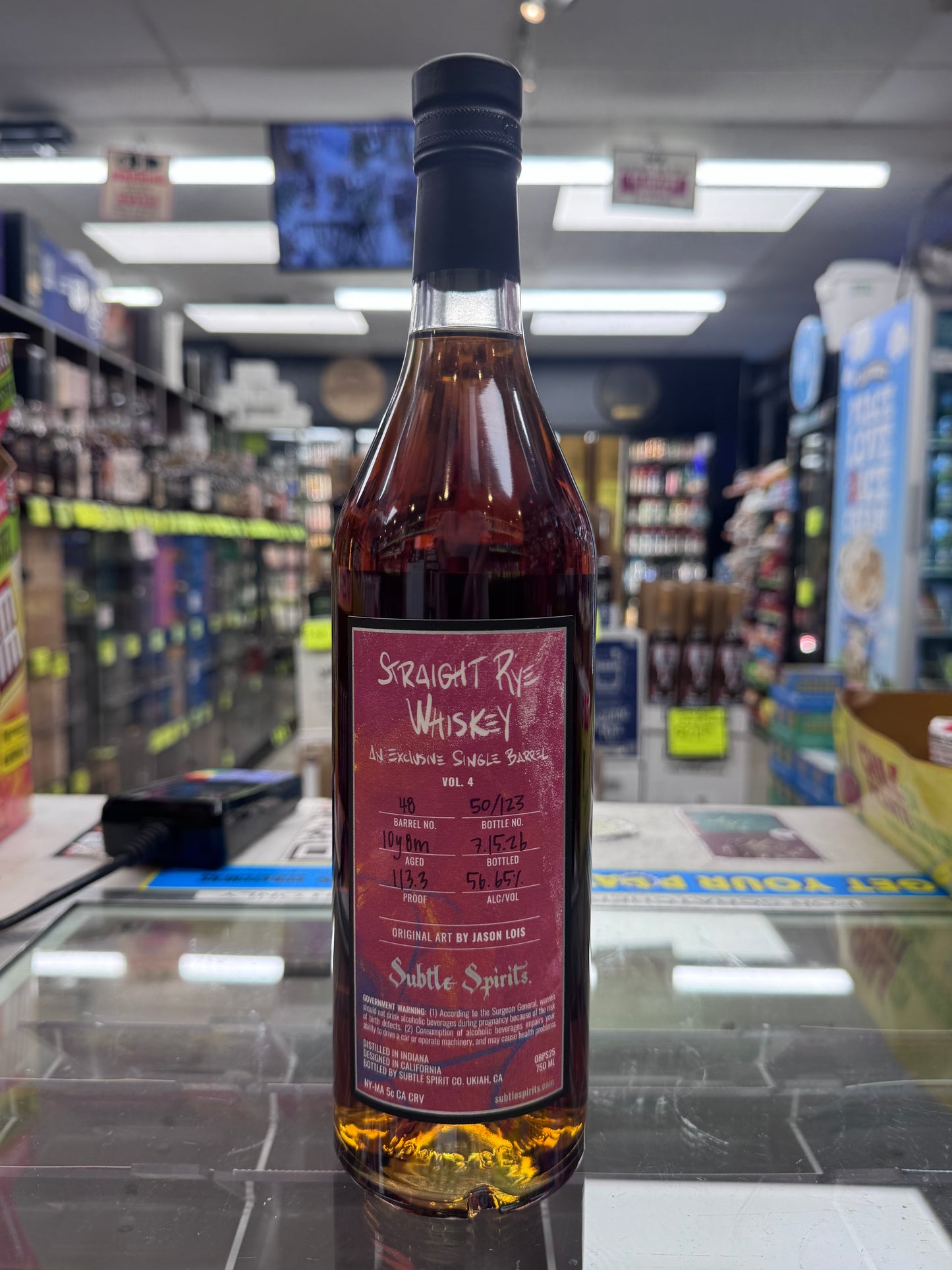 Subtle Spirits Straight Rye Whiskey - Single Barrel Vol. 4 (Cypress Craft Exclusive Barrel Pick)