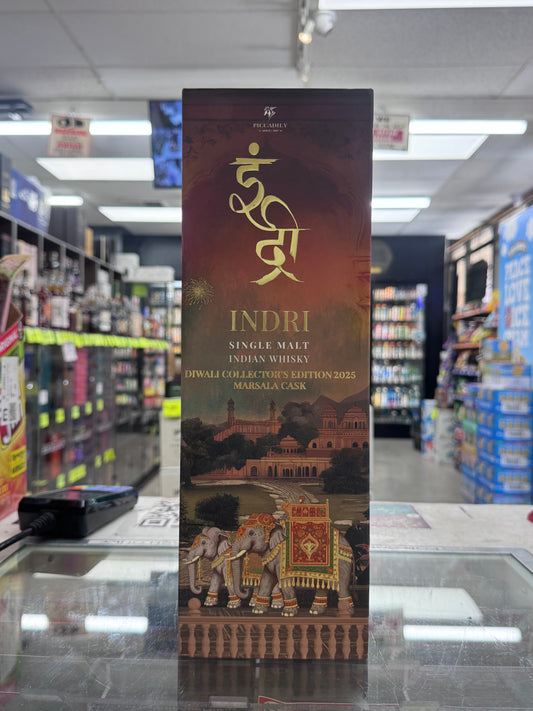 Indri Indian Single Malt Whiskey 2025 Diwali Edition (Marsala Cask)