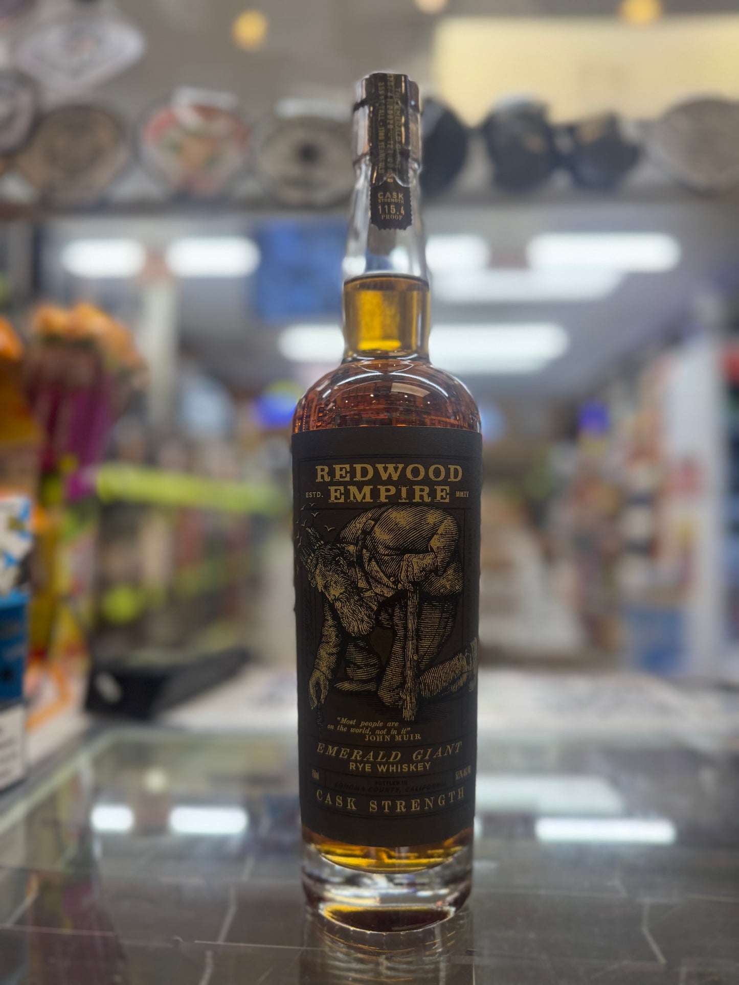 Redwood Empire Emerald Giant Cask Strength Rye Whiskey