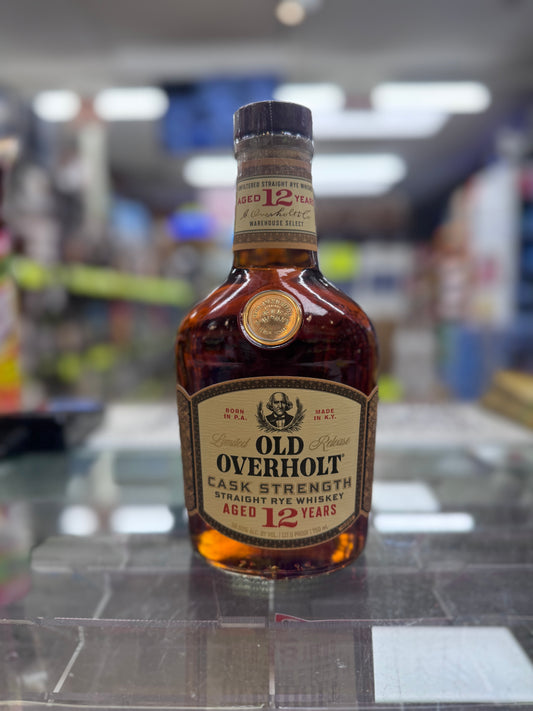 Old Overholt Cask Strength 12 Year Rye Whiskey 117 Proof