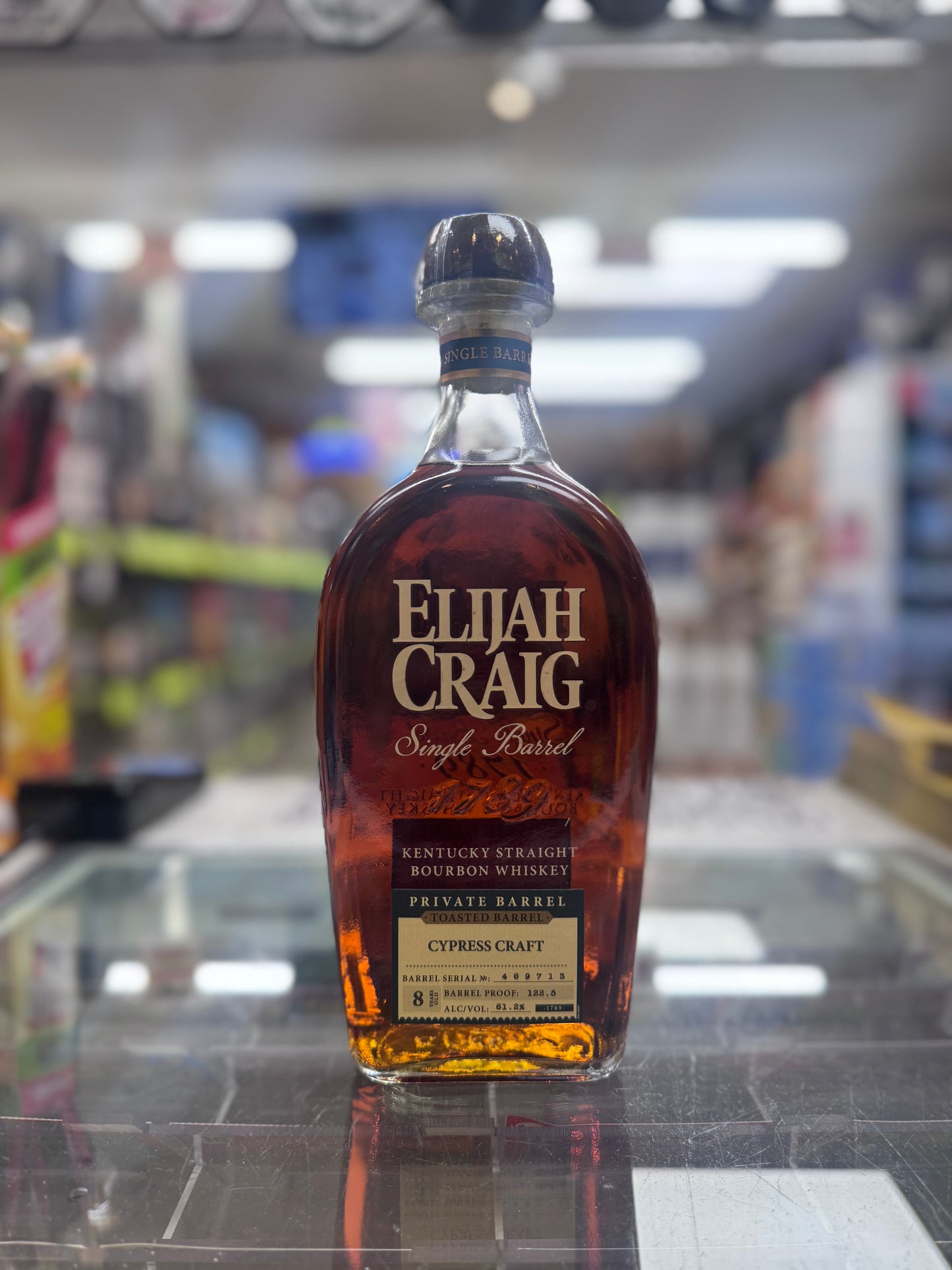 Elijah Craig Single Barrel Toasted Barrel Proof Bourbon (Cypress Craft x Get Sauzed) 122.5 Proof