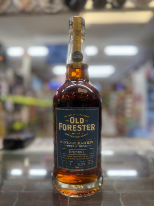 Old Forester Single Barrel Barrel Strength 131.7 Proof “Cypress Craft”