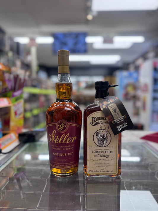 Weller Antique 107 + Journeyman Corsets Whips & Wheat Whiskey