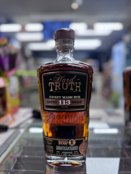 Hard Truth Sweet Mash Rye Whiskey 113 Proof