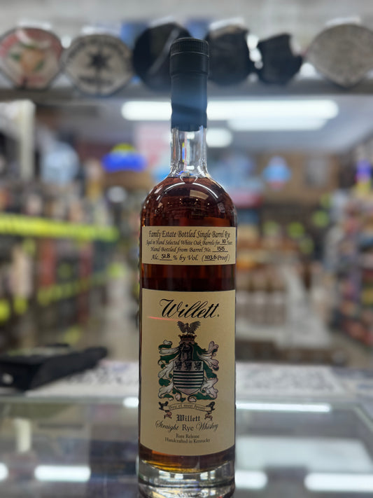 Willett Family Estate 10 Year Single Barrel Rye “Decade Neat” 103.6 Proof