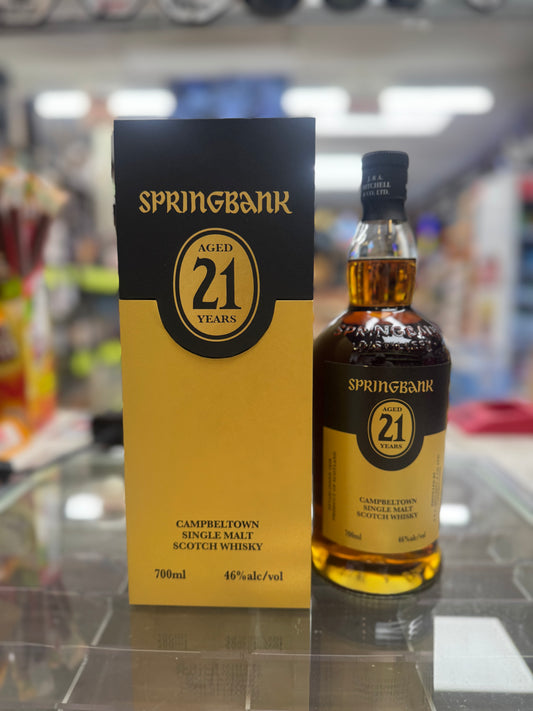 Springbank 21 Year Single Malt Scotch