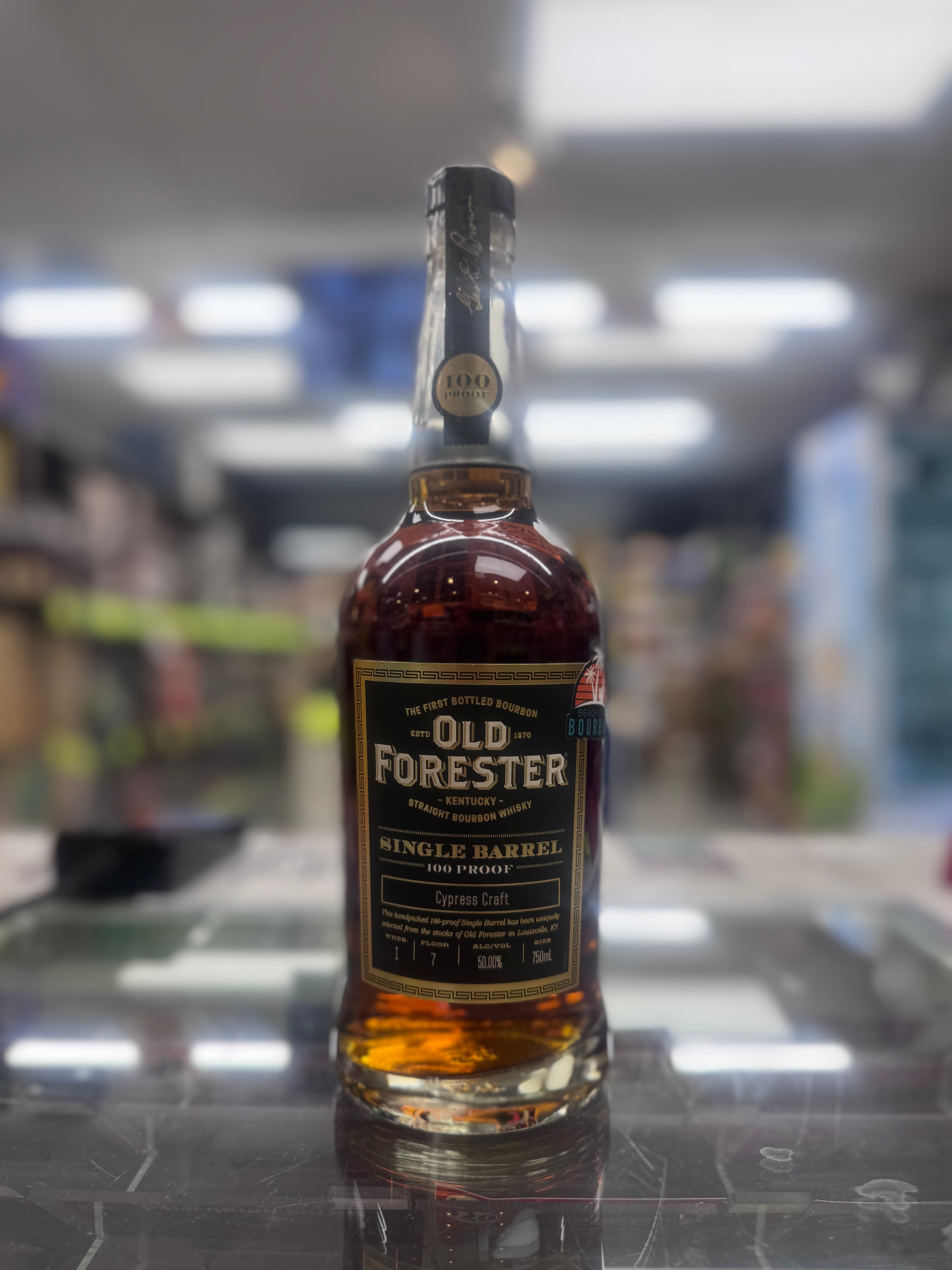 Old Forester Single Barrel Bourbon 100 Proof “Run Forester Run