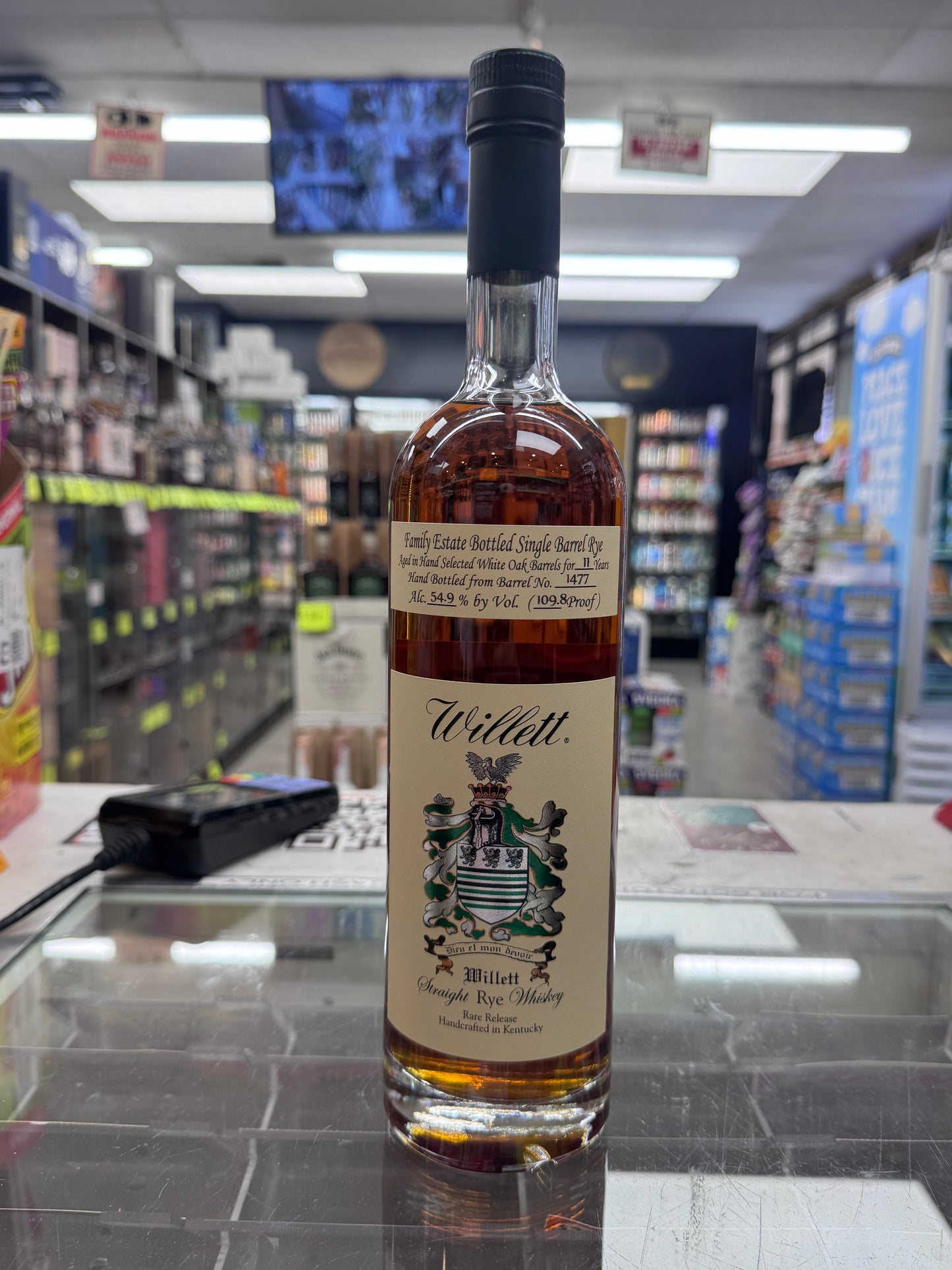 Willett 11 Year Single Barrel Family Estate Rye 109.8 Proof “Pac Edge So Cal 2026” /154
