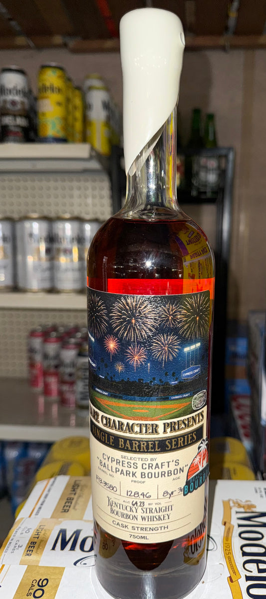 Rare Character Single Barrel “Cypress Craft’s Ballpark Bourbon” 128.46 Proof