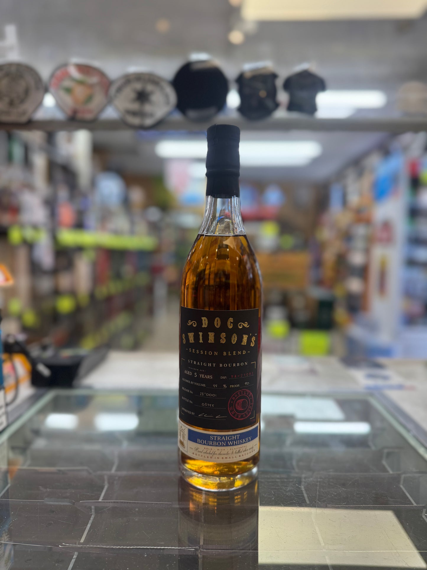 Doc Swinson’s Session Blend 5 Year Straight Bourbon Whiskey