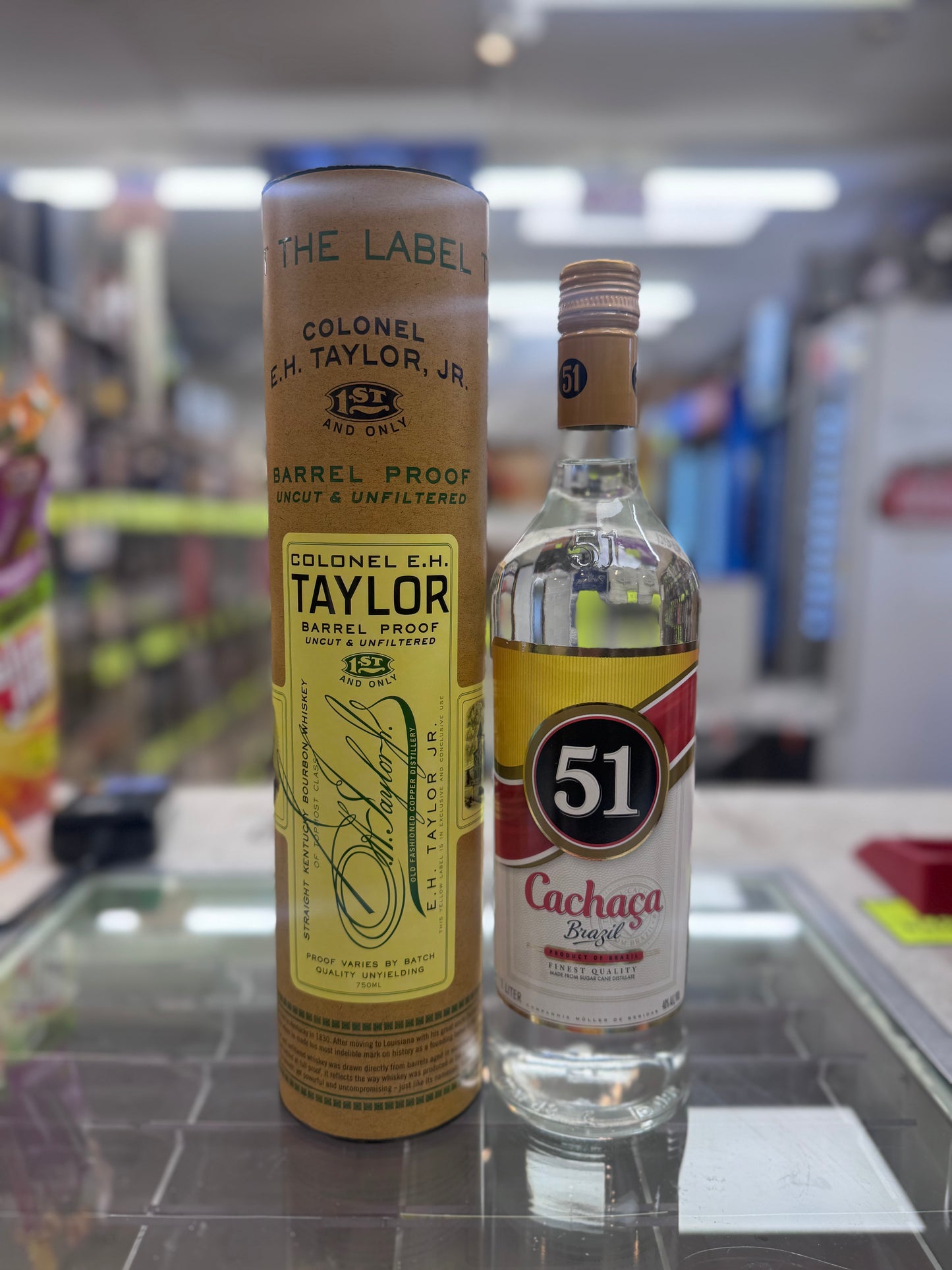 EH Taylor Barrel Proof + Cachaca