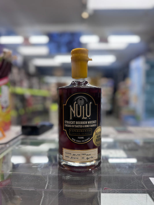 Nulu Single Barrel Bourbon Whiskey Toasted & Honey Finish 116.4 Proof 750mL