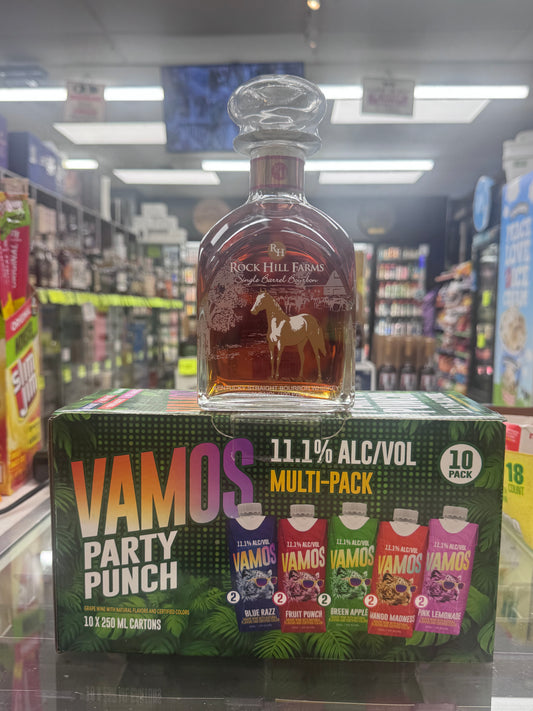 Rock Hill Farms Bourbon + Vamos 10 Pack