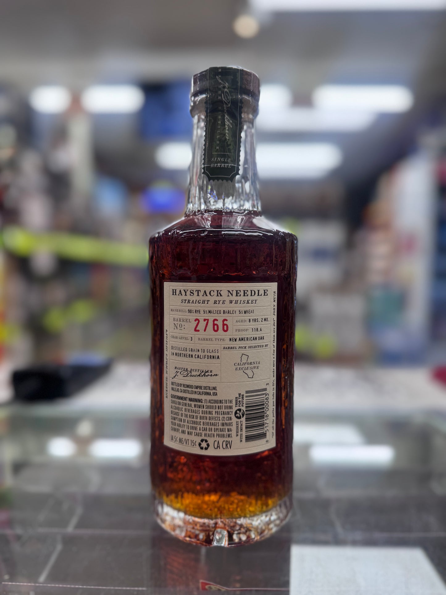Redwood Empire Haystack Needle Single Barrel Straight Rye Whiskey