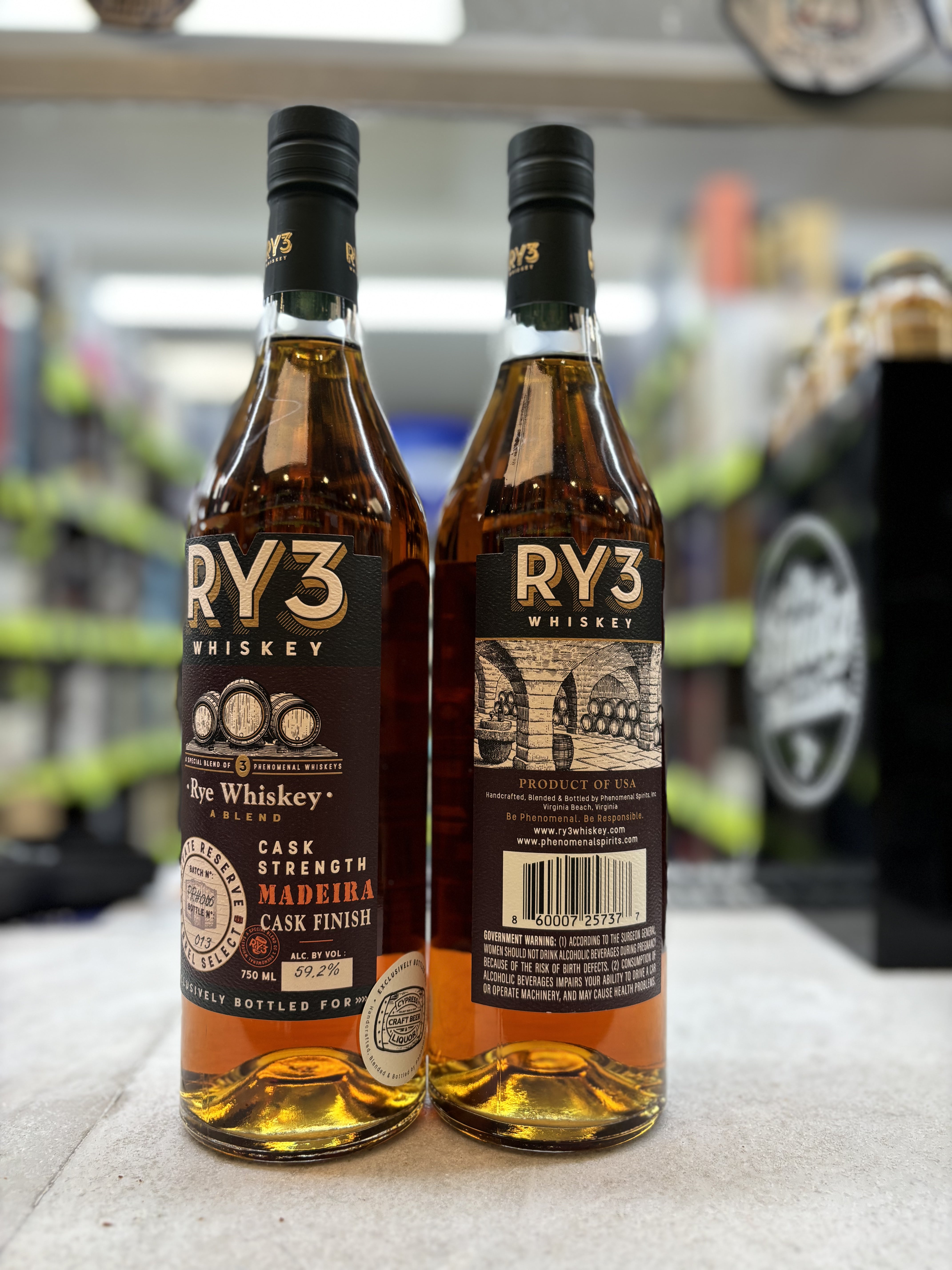 RY3 Whiskey Cask Strength Maderia Cask Finish – Cypress Craft Beer & Liquor