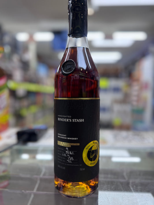 Binder's Stash 9 Year Single Barrel Bourbon "King of Purple Tops" 110.4 Proof (Wave Stave)