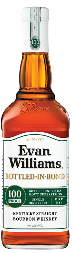 Evan Williams White Label Bottled-in-Bond Bourbon Whiskey 100 Proof 750mL