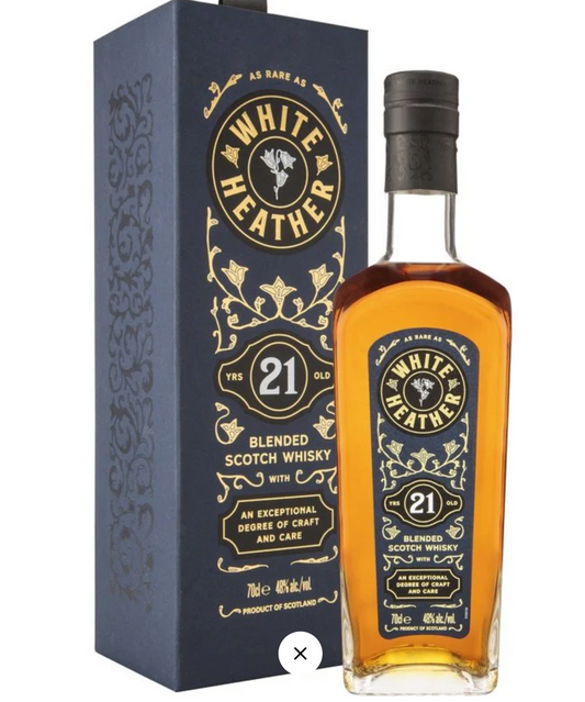 White Heather 21 Years Old Blended Scotch Whisky
