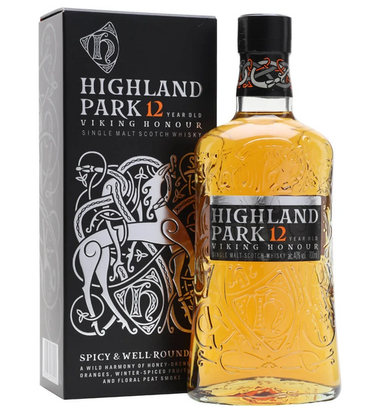 Highland Park 12 year old viking honour Single Malt Scotch Whisky