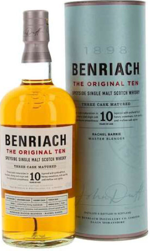 1898 Benriach The Original Ten Speyside Single Malt Scotch Whisky Three cask Matured