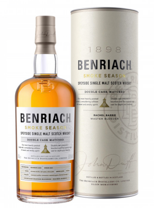 1898 Benriach Smoke Season Speyside single malt scotch whiskey Double cask matured