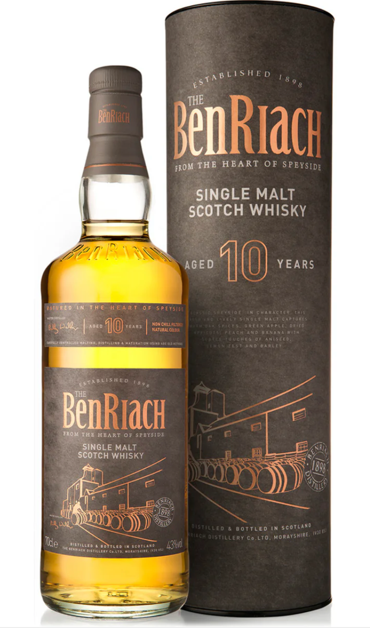 BenRiach Single Malt Scotch Whisky Aged 10 years