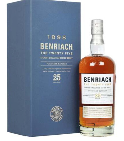 Whiskey: Benriach 25 Year Old The Twenty Five Single Malt Scotch Whisky