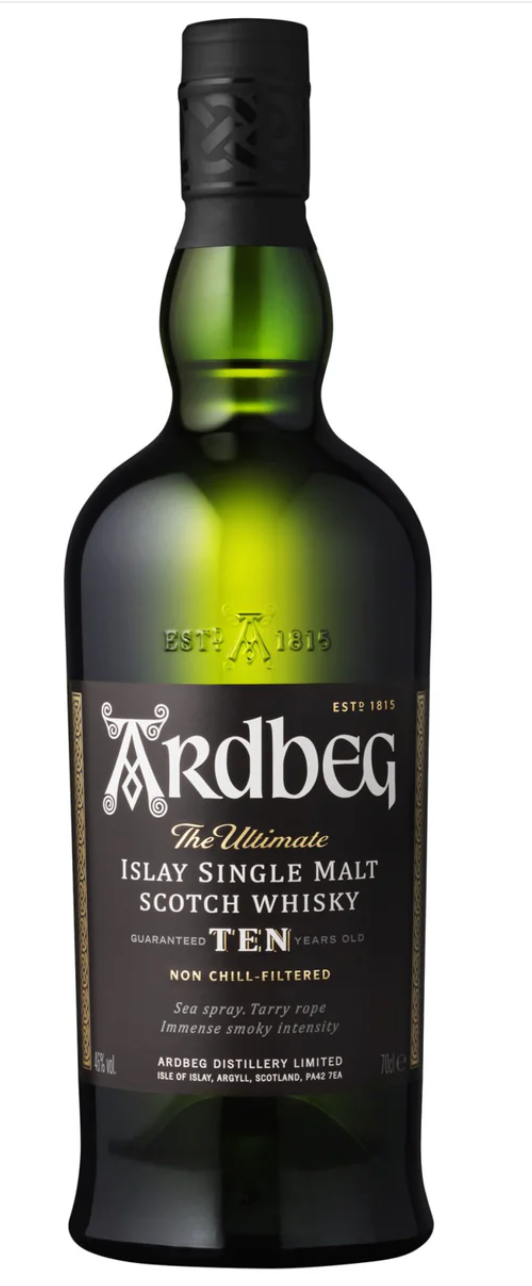Ardbeg Islay Single Malt Scotch Whisky Ten year's old