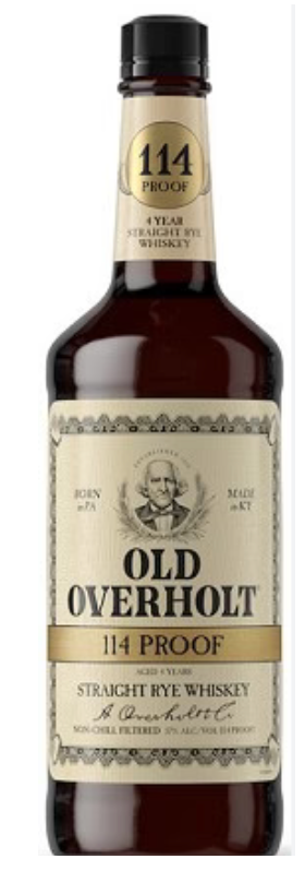 Old Overholt 114 Proof Straight Rye Whiskey 750mL