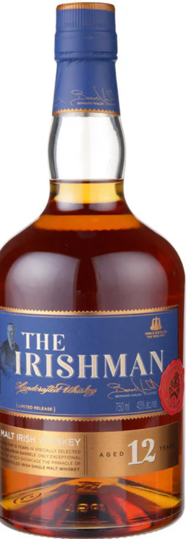 The Irishman single malt Irish Whiskey Aged 12 years