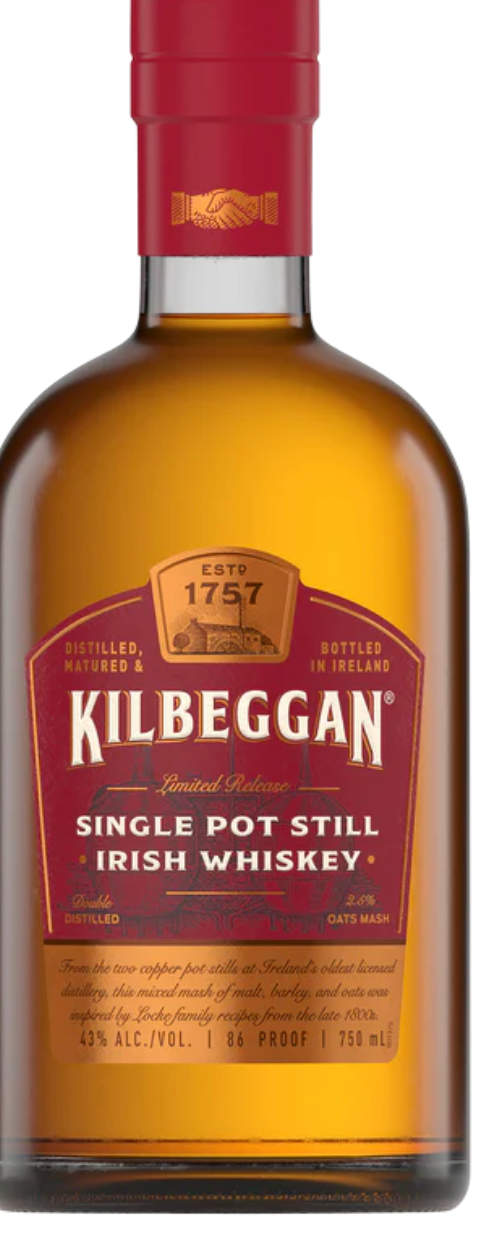 Kilbeggan Irish Whisky Single Pot 750ml