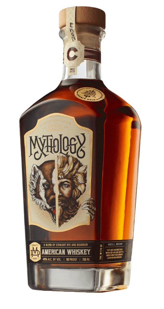 Mythology Hell Bear American Whiskey 750 ML Bottle