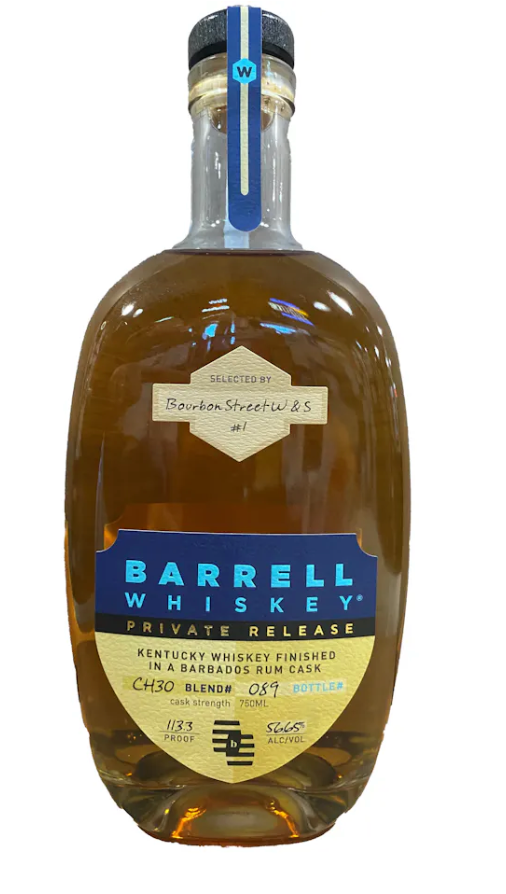 Barrell Whiskey Private Release Barrel finished in a Barbados Rum Cask 750 ml
