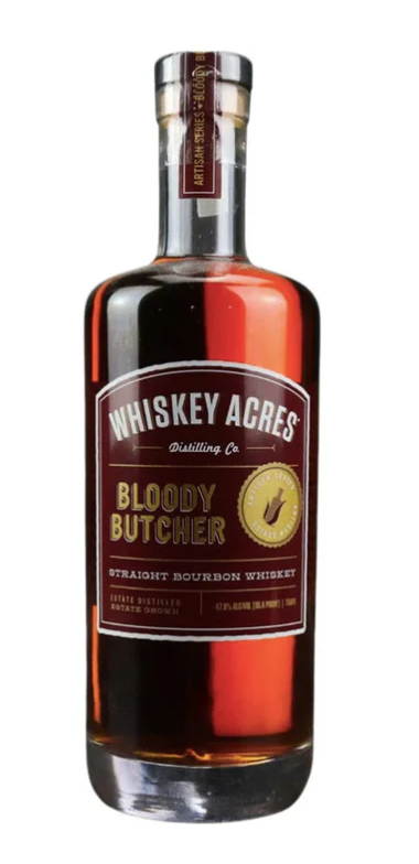 Whiskey Acres Bloody Butcher Bourbon 750 ml