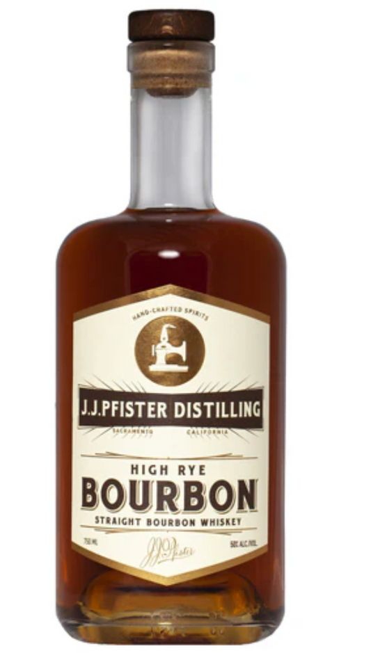 J.J. Pfister High Rye Bourbon Whiskey 750mL