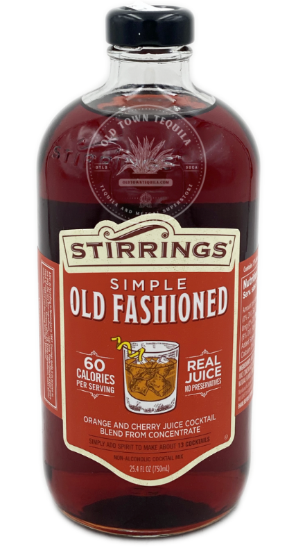 Stirrings Simple Old Fashioned Real Juice Orange and Cherry Juice cocktail
