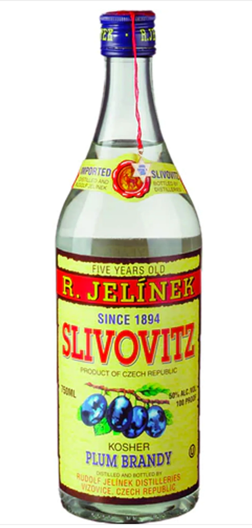 Kosher Slivovitz Plum Brandy 5 years Old