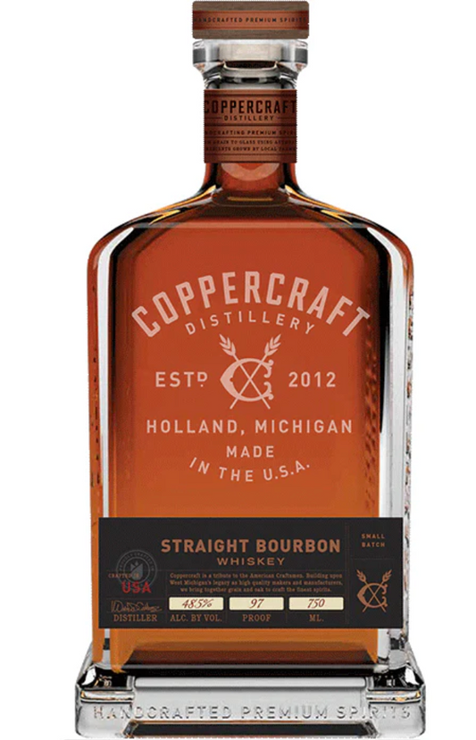Coppercraft Distillery Bourbon 750 ml.