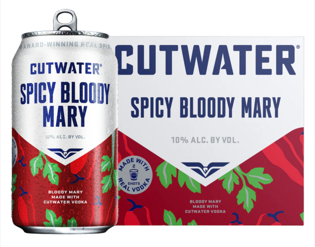 Cut Water Spicy Bloody Mary 4 cans 12 FL OZ  350 ml