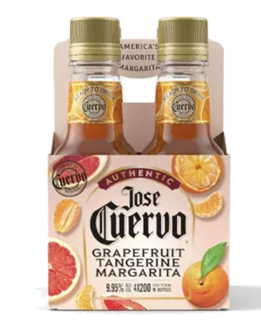 Jose Cuervo Grapefruit Tangerine Margarita 4pk 200 mL