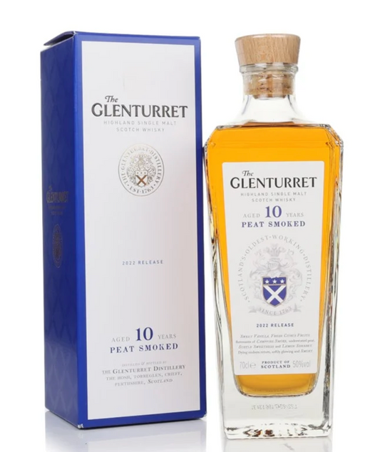 The Glenturret Aged 10 years Peat Smoket 2022 Release