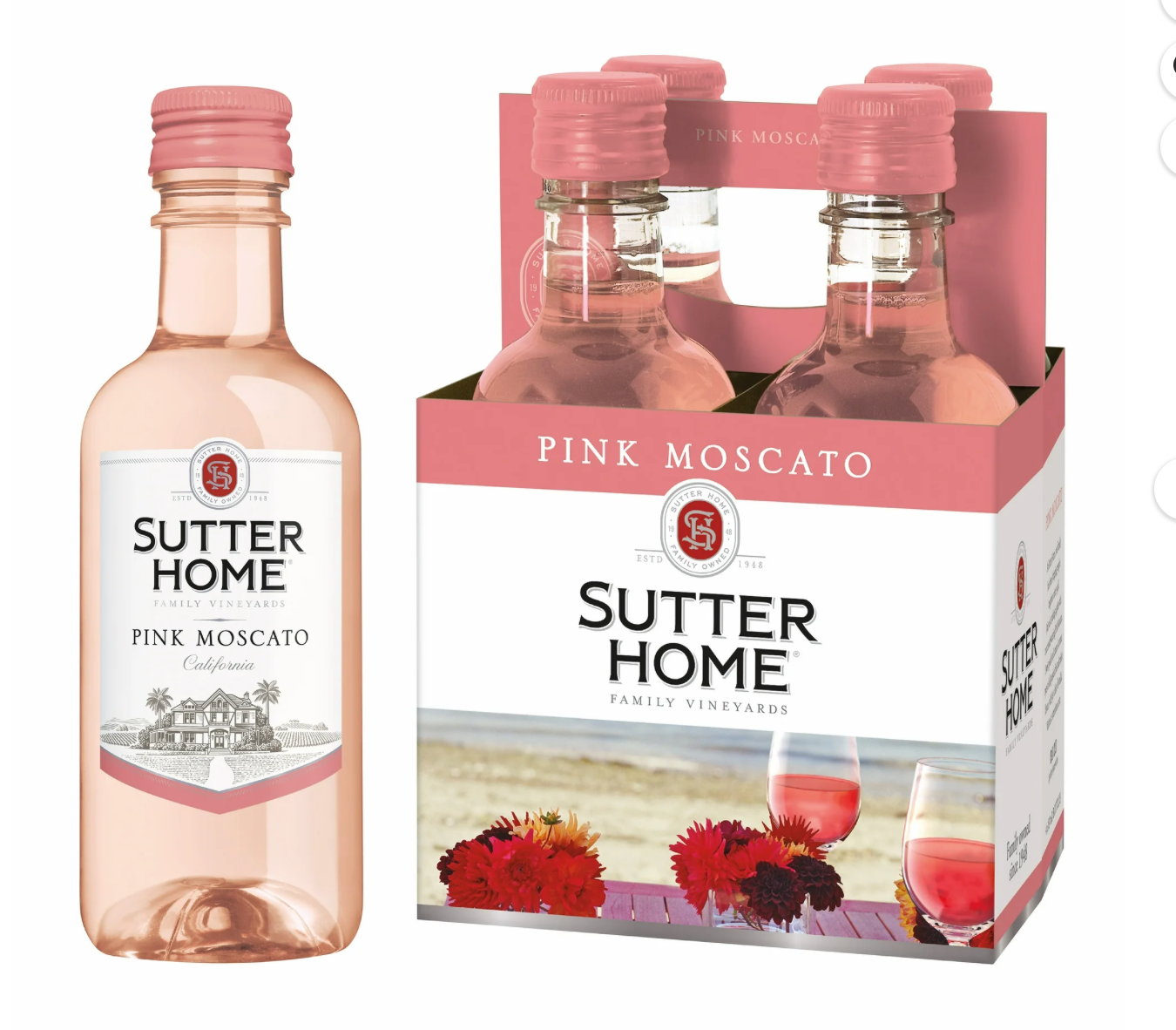 Pink Moscato 4pk 187 ml