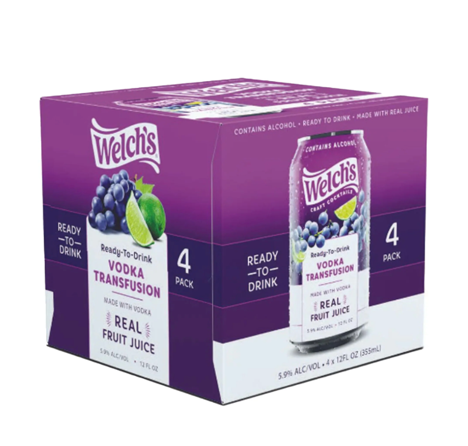 Welch's 4 pack 12oz cans