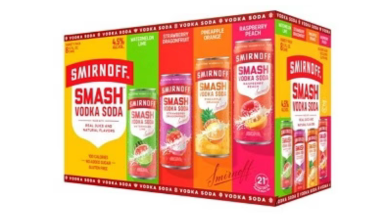 Smirnoff Smash Vodka Soda 8 pk 12 fl oz